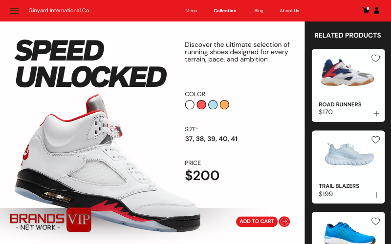 Mẫu 2 thiết kế website thời trang